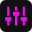 Pure Black Bright Pink iPack Icon