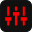 Pure Black Red V2 iPack Icon