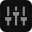 Pure Black Gray iPack Icon