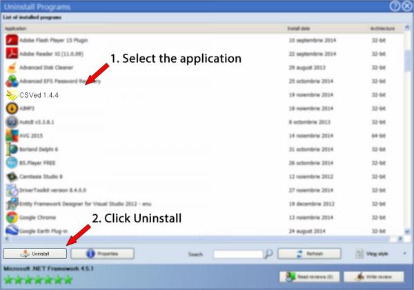 Uninstall CSVed 1.4.4