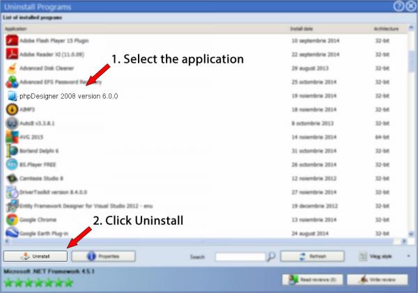 Uninstall phpDesigner 2008 version 6.0.0
