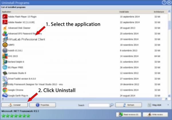 Uninstall VirtualLab Professional Client