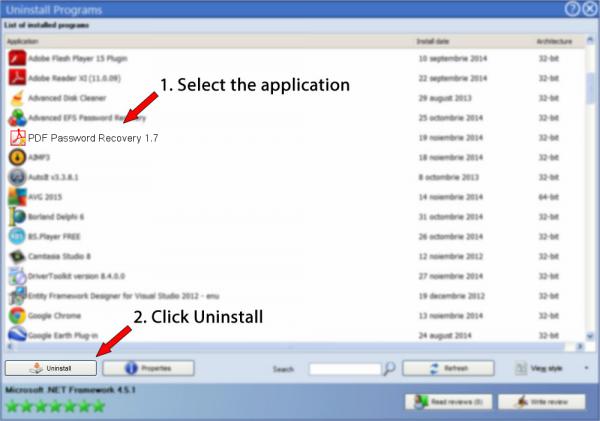 Uninstall PDF Password Recovery 1.7