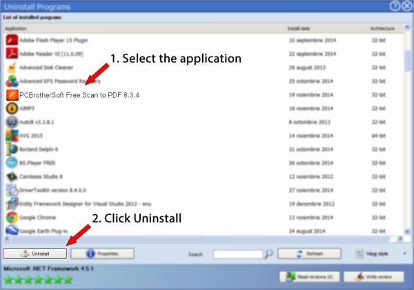 Uninstall PCBrotherSoft Free Scan to PDF 8.3.4