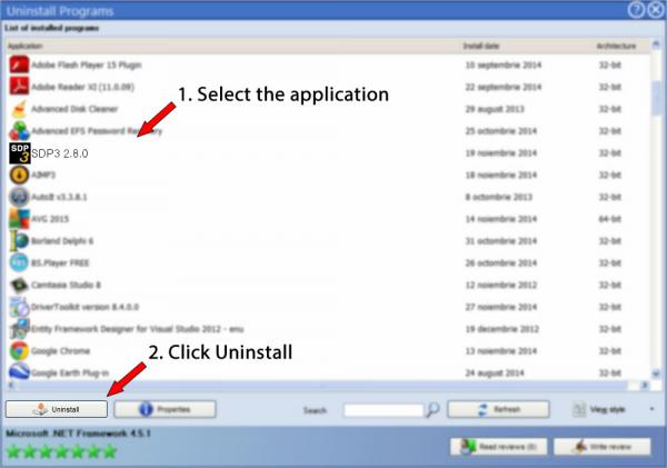 Uninstall SDP3 2.8.0