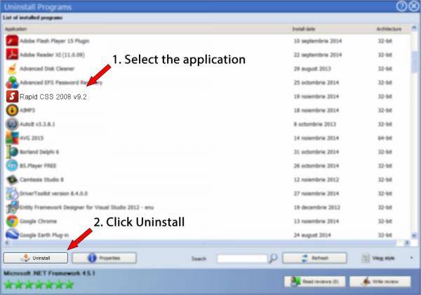 Uninstall Rapid CSS 2008 v9.2