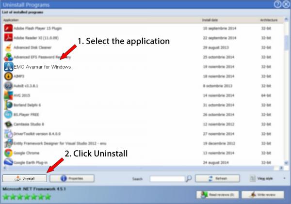 Uninstall EMC Avamar for Windows