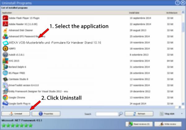 Uninstall WEKA VOB-Musterbriefe und -Formulare für Handwer Stand 10.16