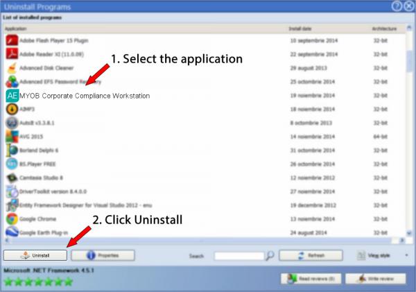 Uninstall MYOB Corporate Compliance Workstation