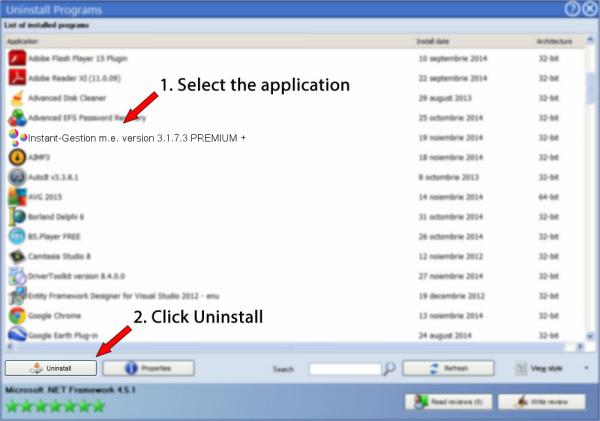 Uninstall Instant-Gestion m.e. version 3.1.7.3 PREMIUM +