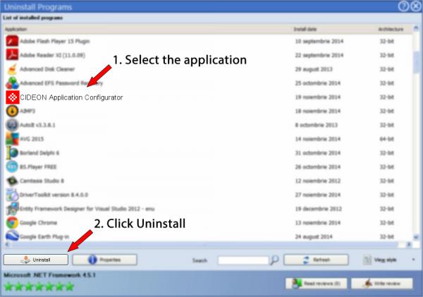 Uninstall CIDEON Application Configurator