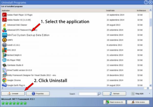 Uninstall MiniTool System Backup Beta Edition