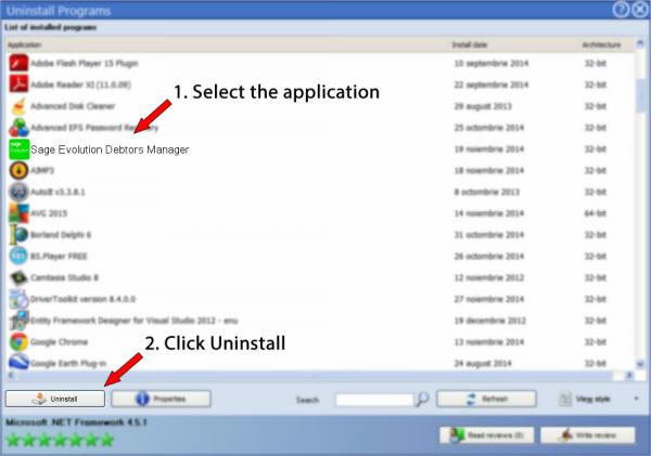 Uninstall Sage Evolution Debtors Manager