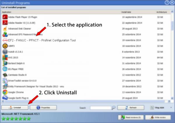 Uninstall EF2 - FANUC - PFNCT - Profinet Configuration Tool