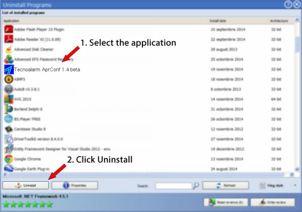 Uninstall Tecnoalarm AprConf 1.4 beta