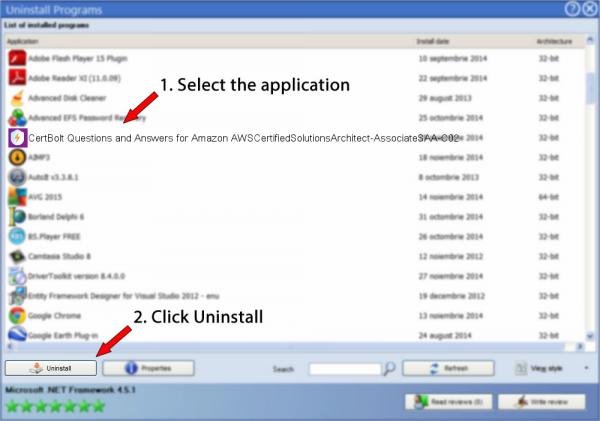 Uninstall CertBolt Questions and Answers for Amazon AWSCertifiedSolutionsArchitect-AssociateSAA-C02
