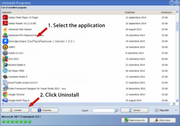 Uninstall Wondershare DocPassRemover ( Version 1.0.0 )
