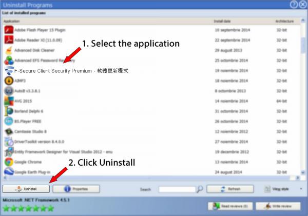 Uninstall F-Secure Client Security Premium - 軟體更新程式