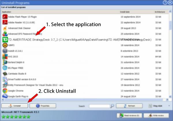 Uninstall TD AMERITRADE StrategyDesk 3.7_2 (C:\Users\Miguel64\AppData\Roaming\TD AMERITRADE\StrategyDesk)
