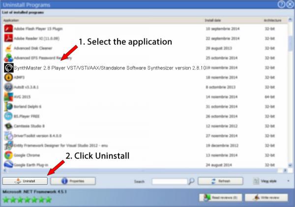 Uninstall SynthMaster 2.8 Player VST/VSTi/AAX/Standalone Software Synthesizer version 2.8.10