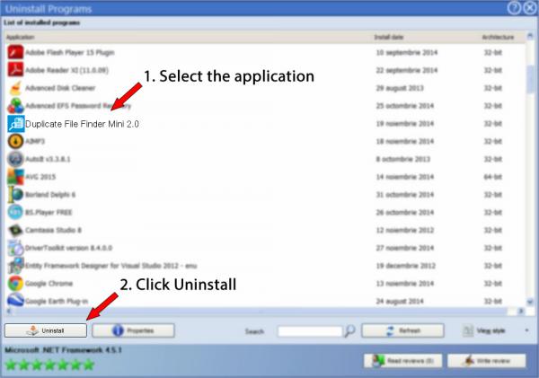 Uninstall Duplicate File Finder Mini 2.0