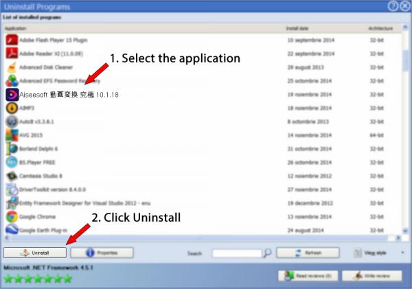 Uninstall Aiseesoft 動画変換 究極 10.1.18