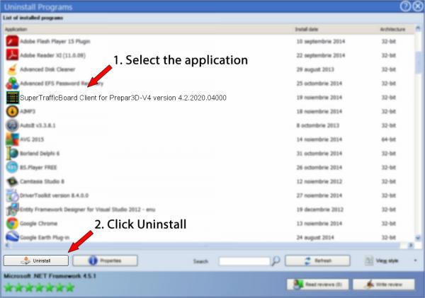 Uninstall SuperTrafficBoard Client for Prepar3D-V4 version 4.2.2020.04000