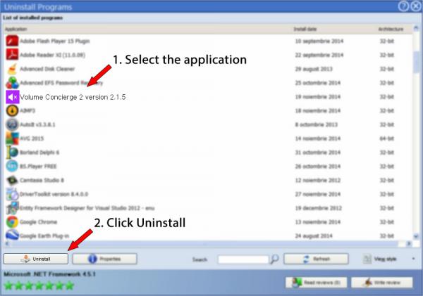 Uninstall Volume Concierge 2 version 2.1.5