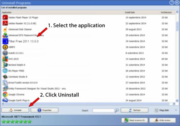Uninstall Filter Free 2011 13.0.0